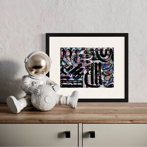 Custom Painted One of a Kind Funky Bold Maximalist Abstract Art Canvas Painting